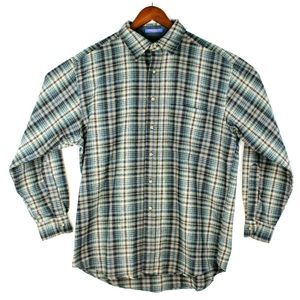 Pendleton Vintage Plaid Flannel Multicolor Wool Button Up